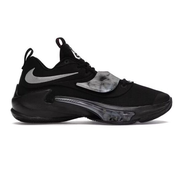 NWOB NIKE Zoom Freak 3 'Black Wolf Grey' Sneakers Size 8 - Picture 1 of 8